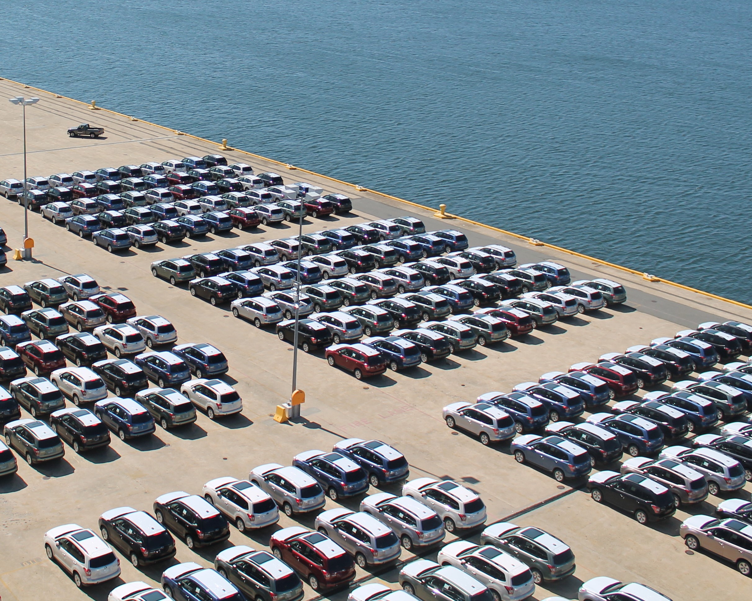 Cars at port ()